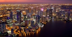 Downtown Miami at night